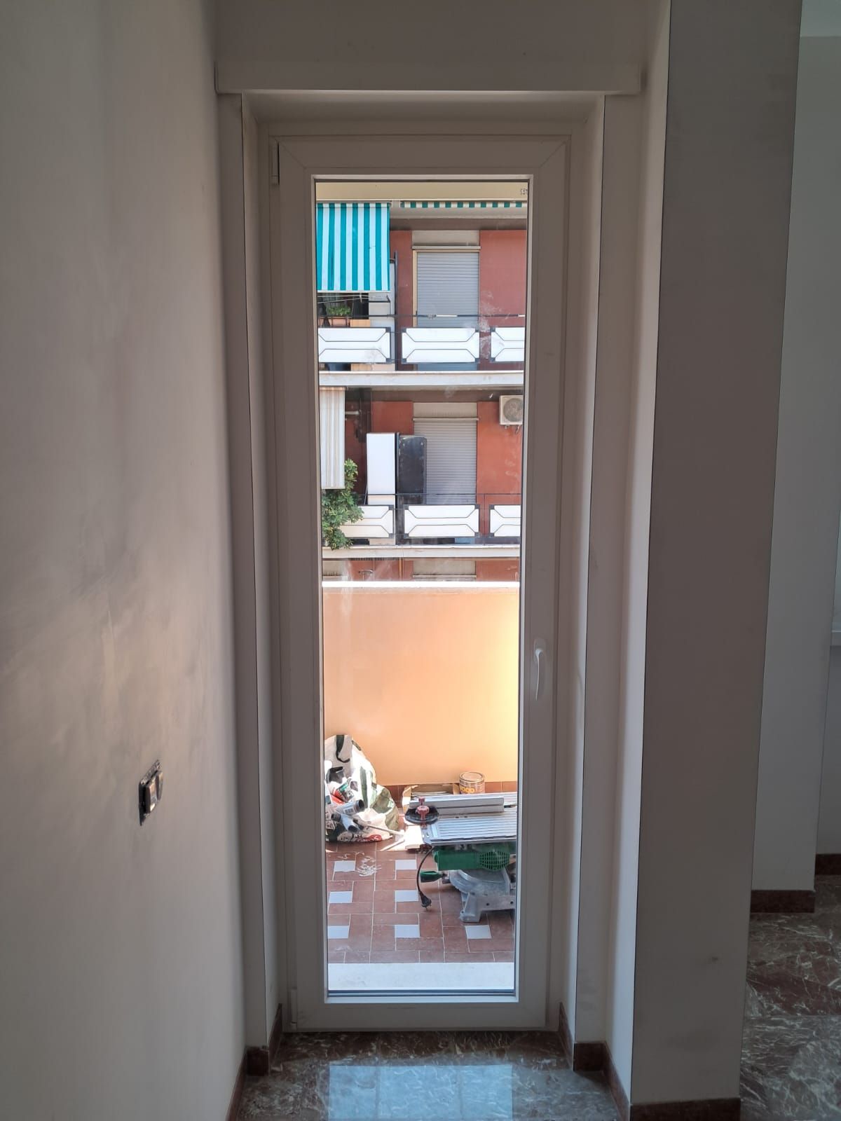 Porta finestra in alluminio