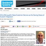 Article about Chris McLaughlin with his photo and details.