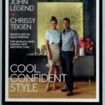 John Legend and Chrissy Teigen on a magazine cover; 