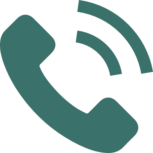 A green telephone icon on a white background.