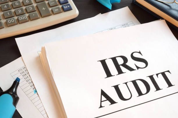 A piece of paper that says irs audit on it