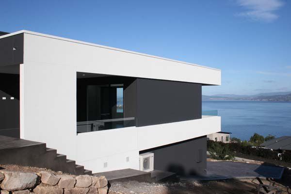 White and grey building