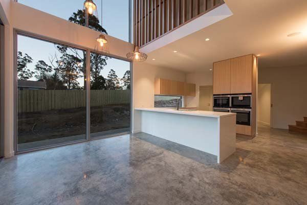 spacious kitchen are with large windows