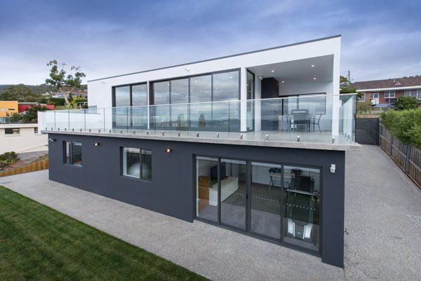 modern two level house