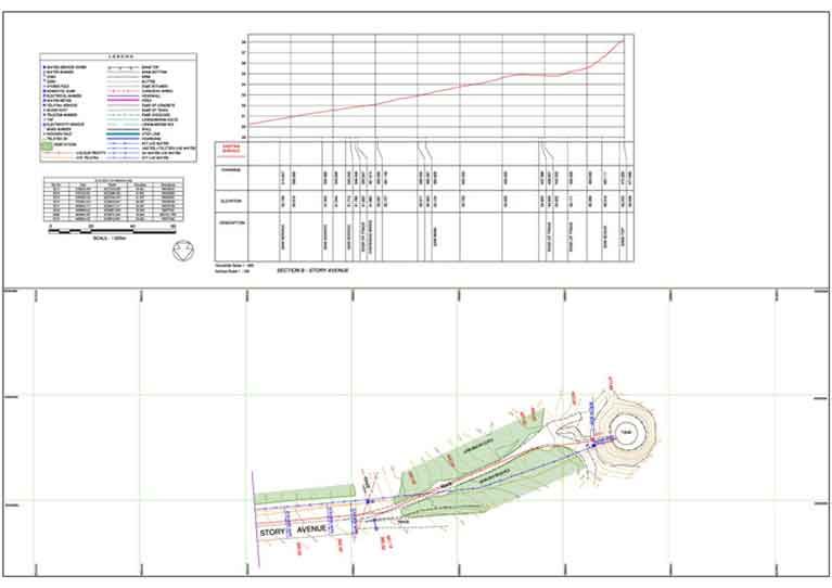 A computer screen shows a drawing of a plane and a graph.