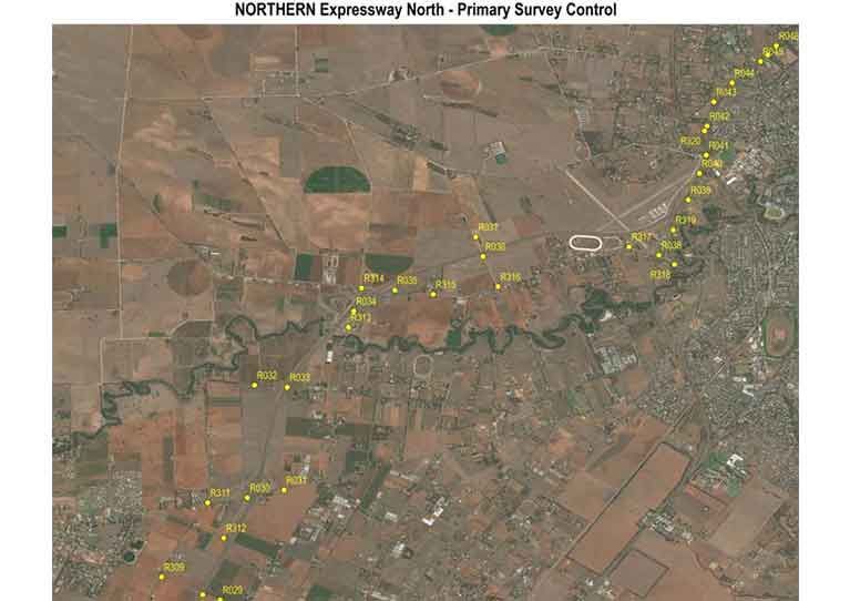 An aerial view of the northern expressway north
