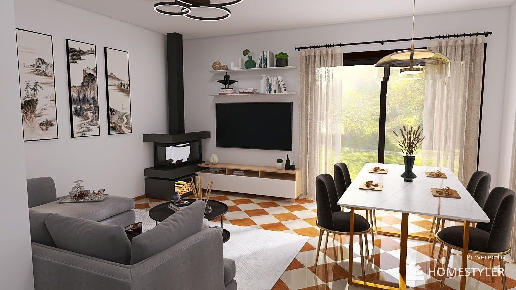 render soggiorno ristrutturazione