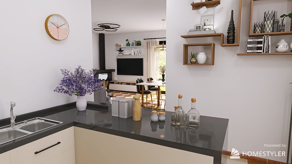 cucina render studio Federigi Bugliani