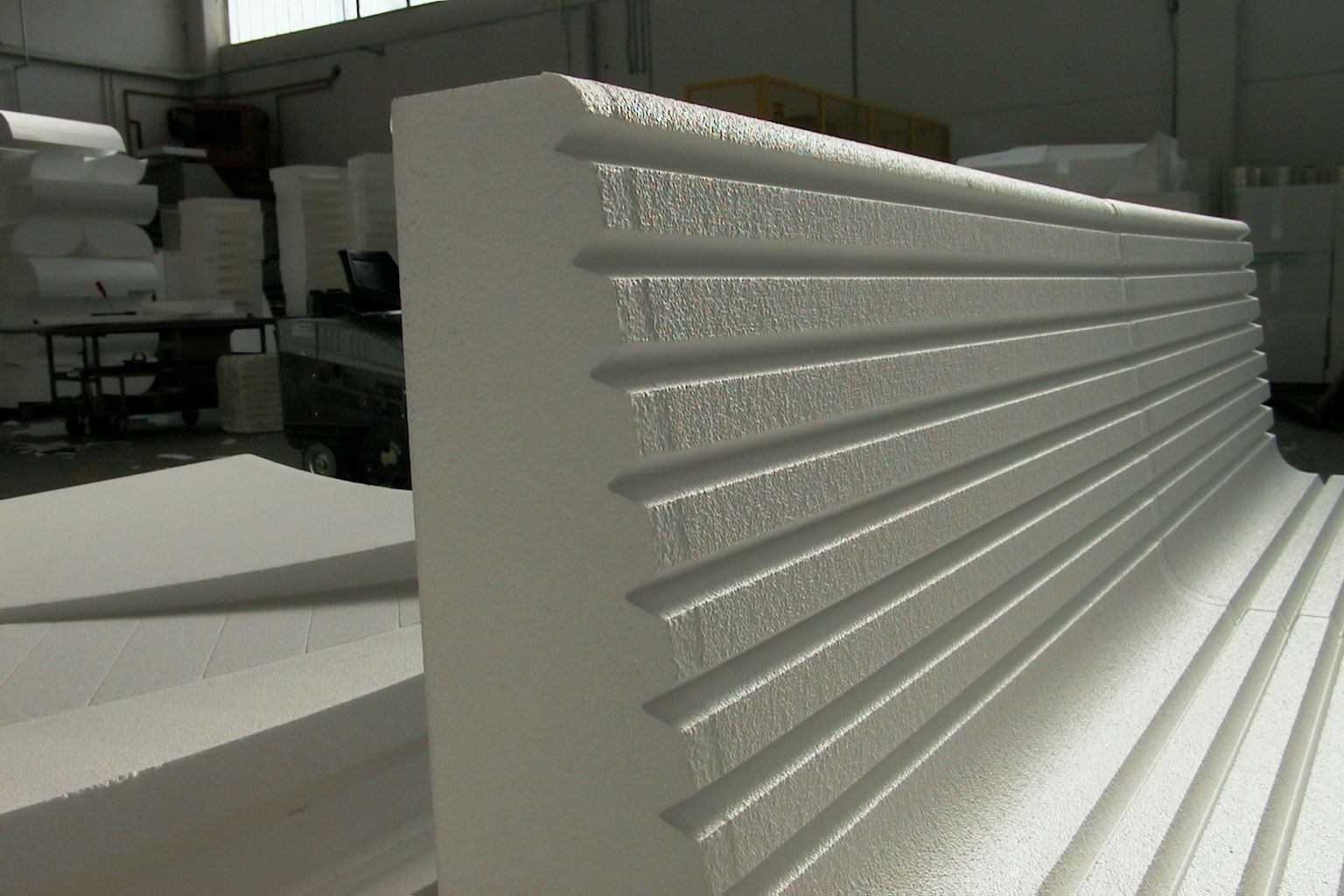 Struttura in polistirolo su misura per il wellness