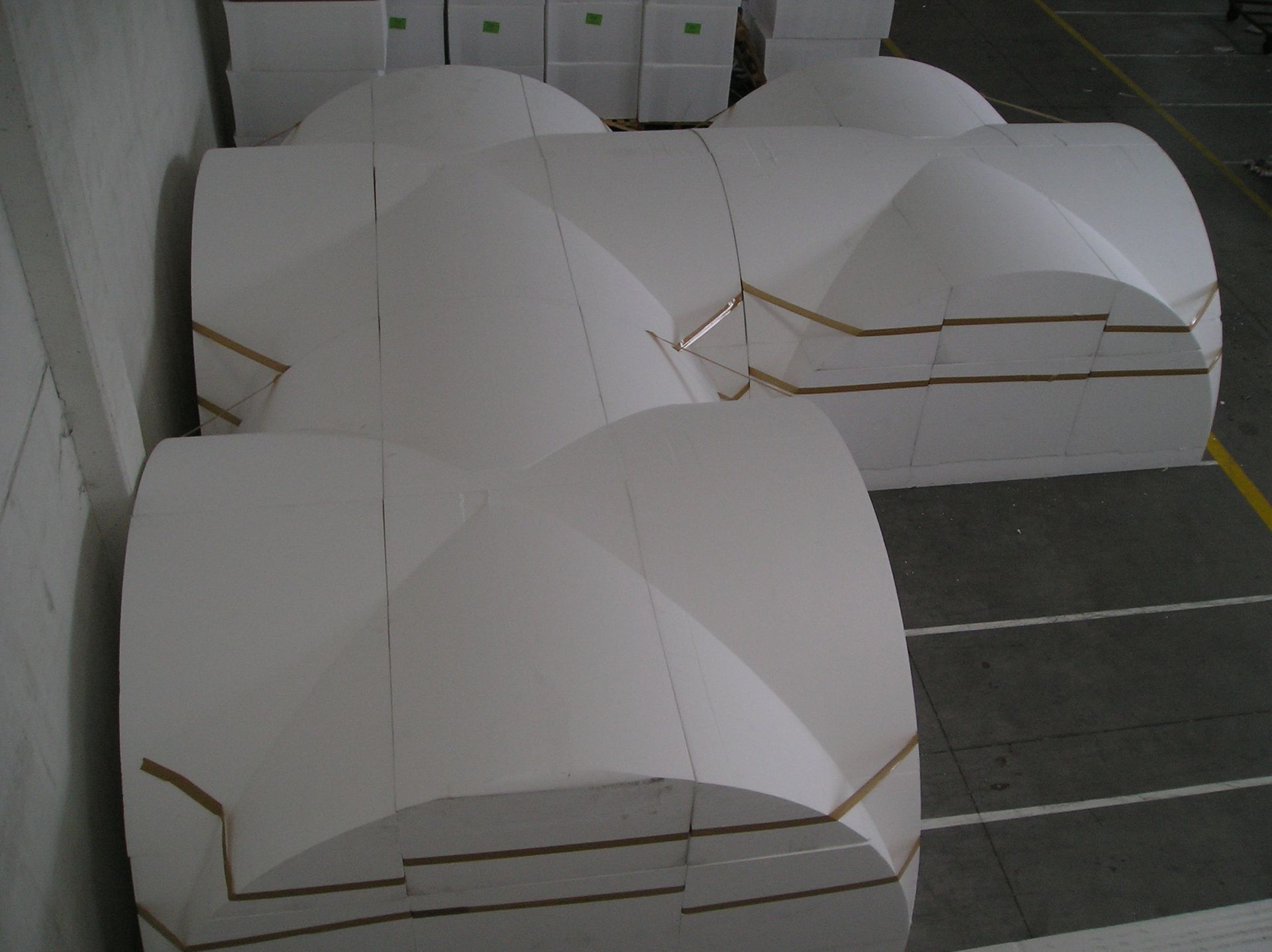 casseri in polistirolo per getto per il settore dell'edilizia