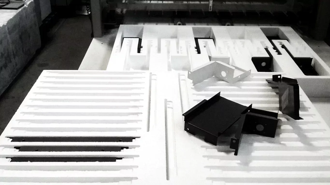 Realizzazione di imballaggi in polistirolo espanso