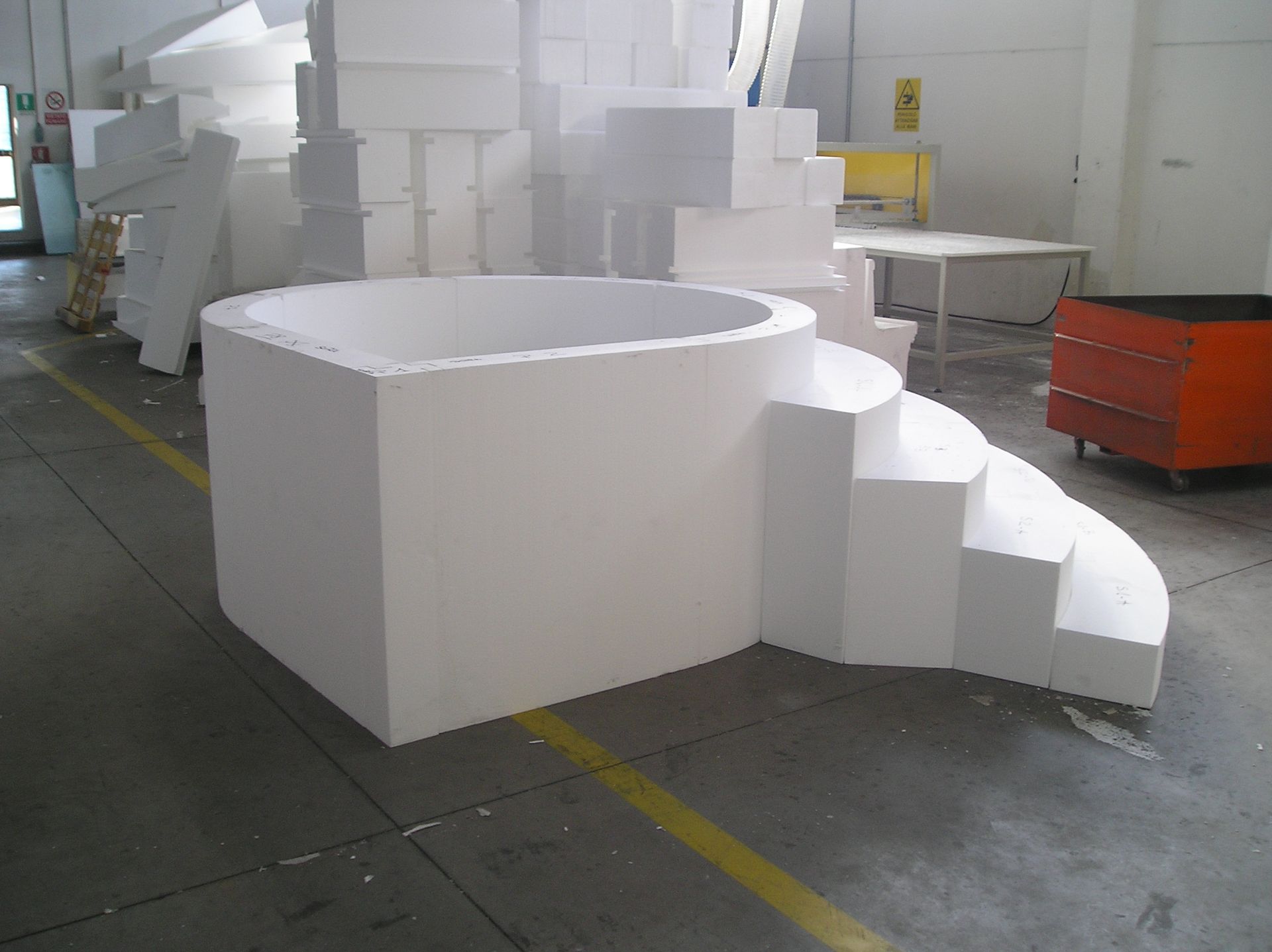 Struttura in polistirolo per SPA