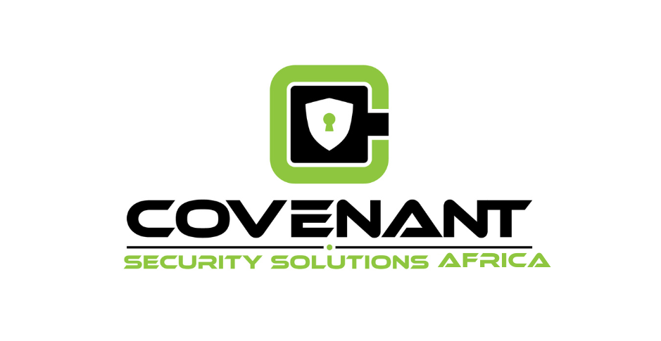 A logo for a company called covenant security solutions africa