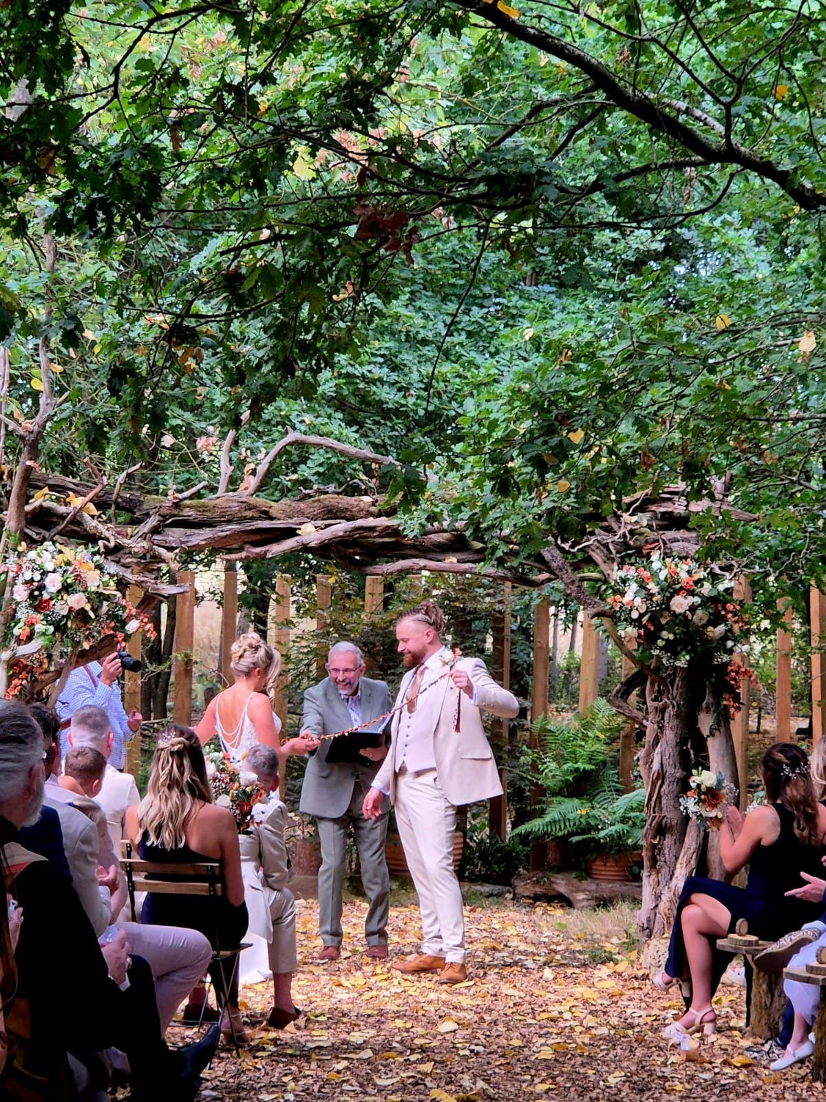 wedding Ceremony by Paul Skone and photography by Brad Gommon