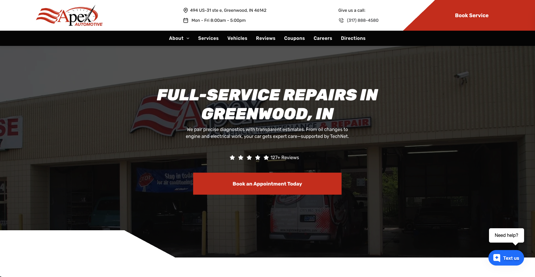 Auto Repair in Greenwood, IN Apex Vehicle Maintenance,