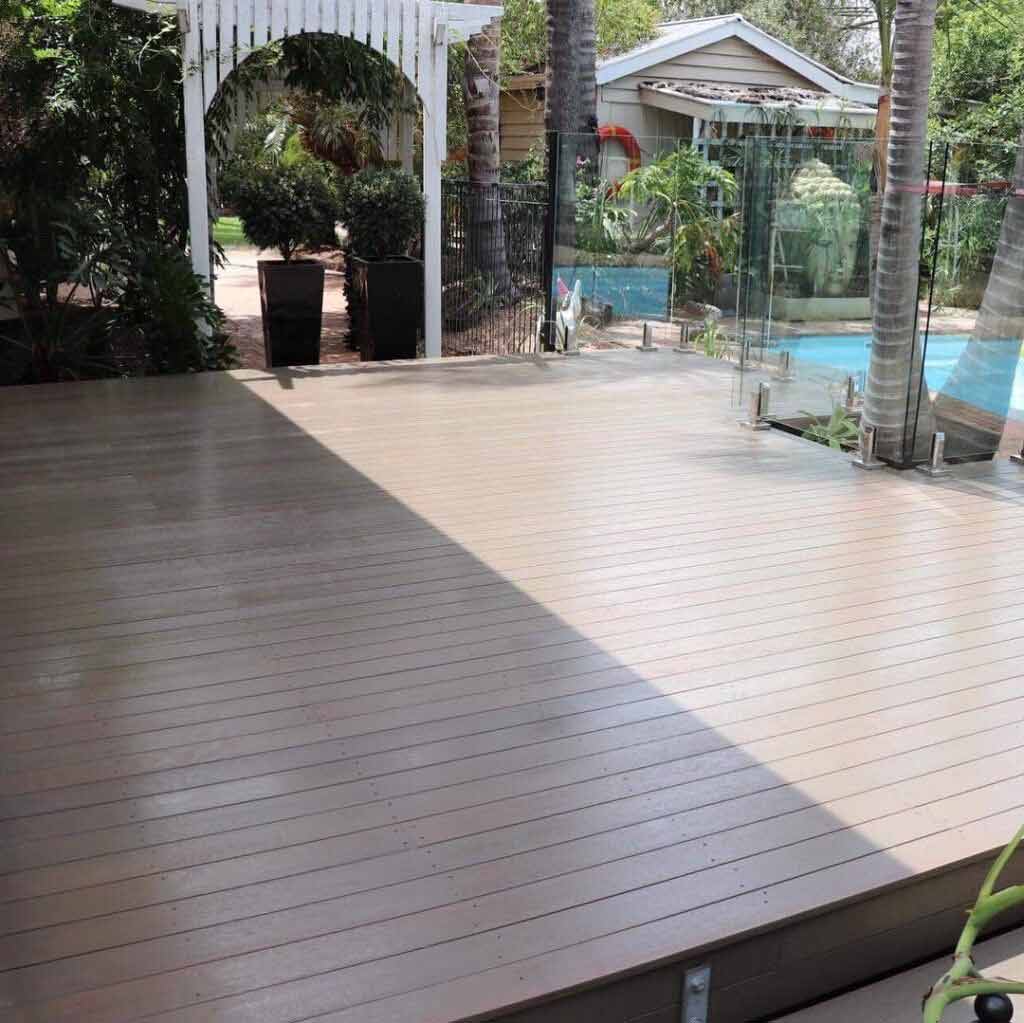 light colored deck