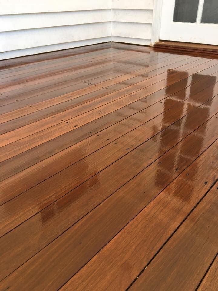 new polished deck