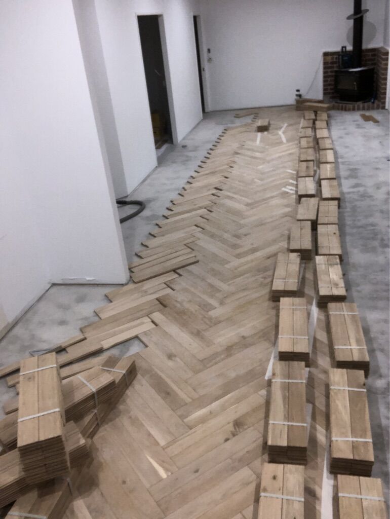 wood parquet slabs
