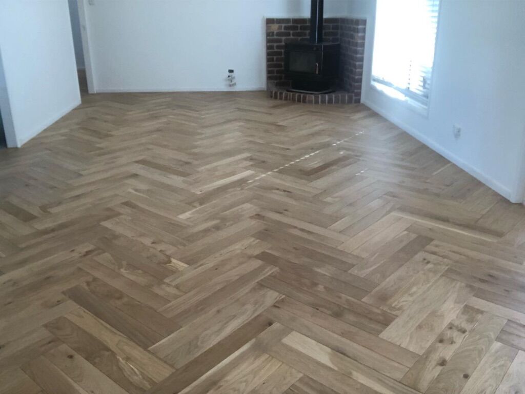 finished parquet floor