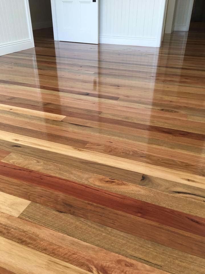 shiny wood floors
