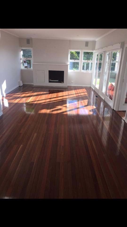 polished wood floor