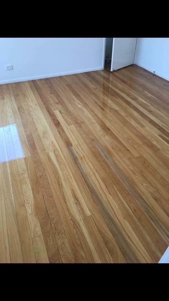 newly refinished wood floor