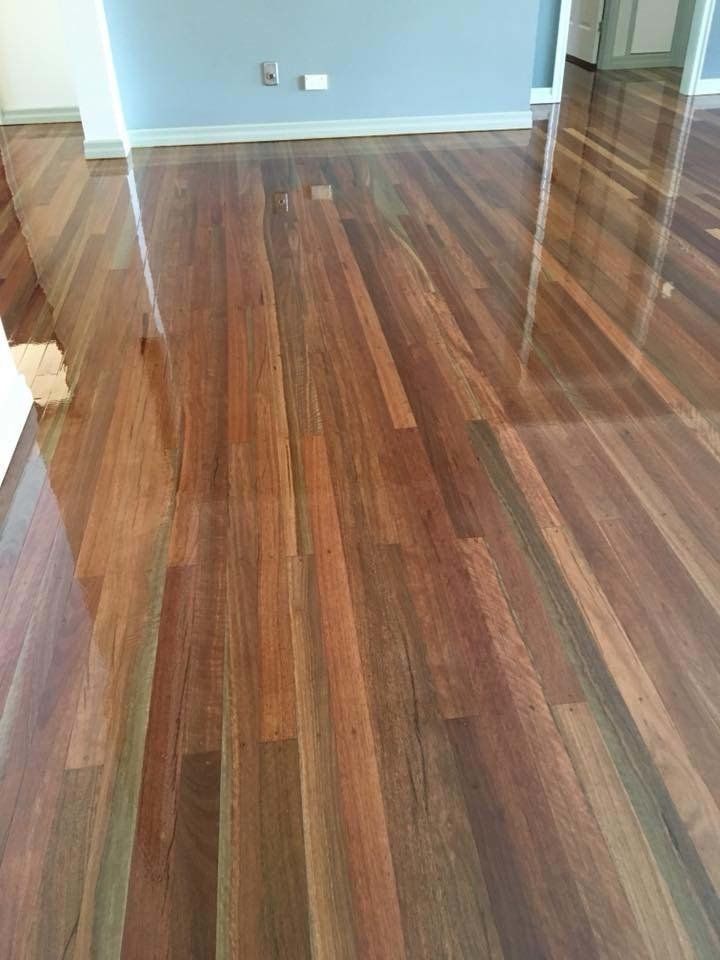 empty room with wood floors