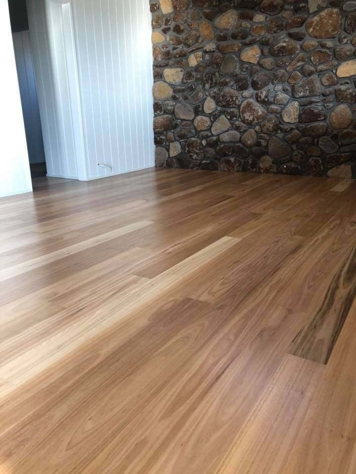 empty room with wood floors