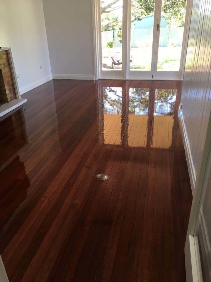 dark wood floors in empty room