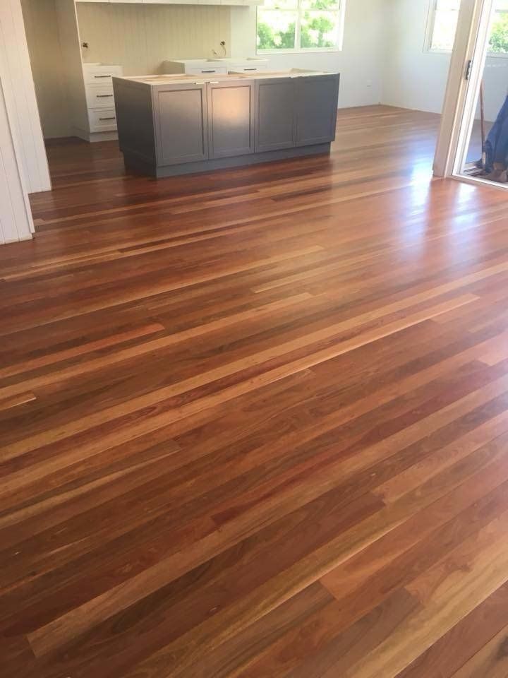 medium dark wood floors in dining room