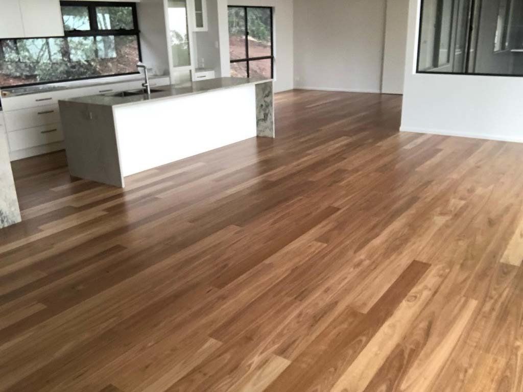 shiny wood floors in dining room