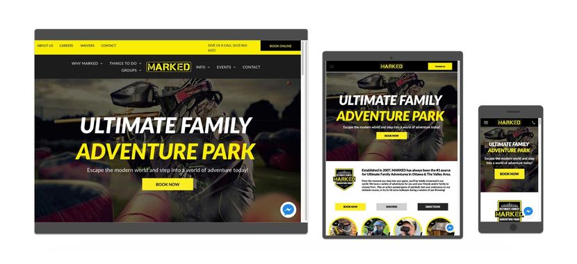 Marked Adventure Park Website Marked Adventure Park Website