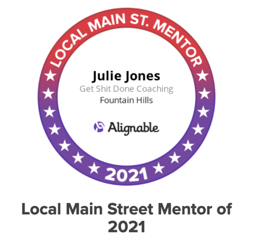 Julie Jones Alignable Local Main Street Mentor of 2021