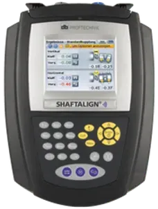 A shaftalign 4 device is displayed on a white background