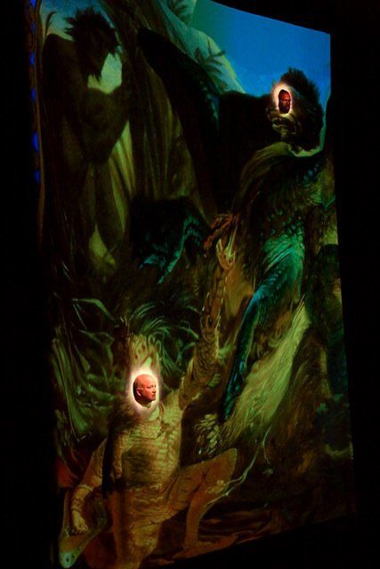 Daniel Pinucs performing in Siegfried Fafner Projection