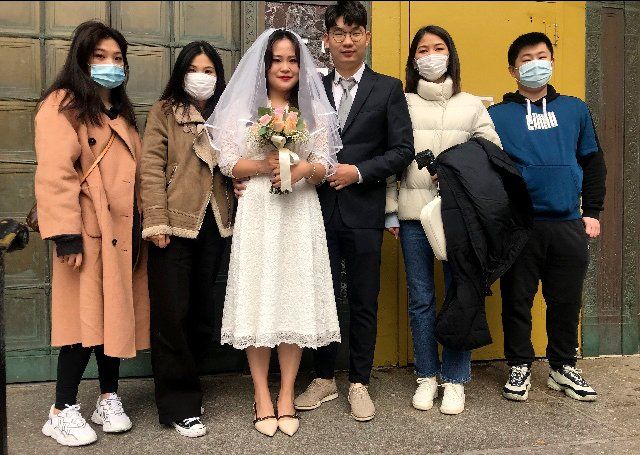 courthouse wedding ceremony for NYC couple