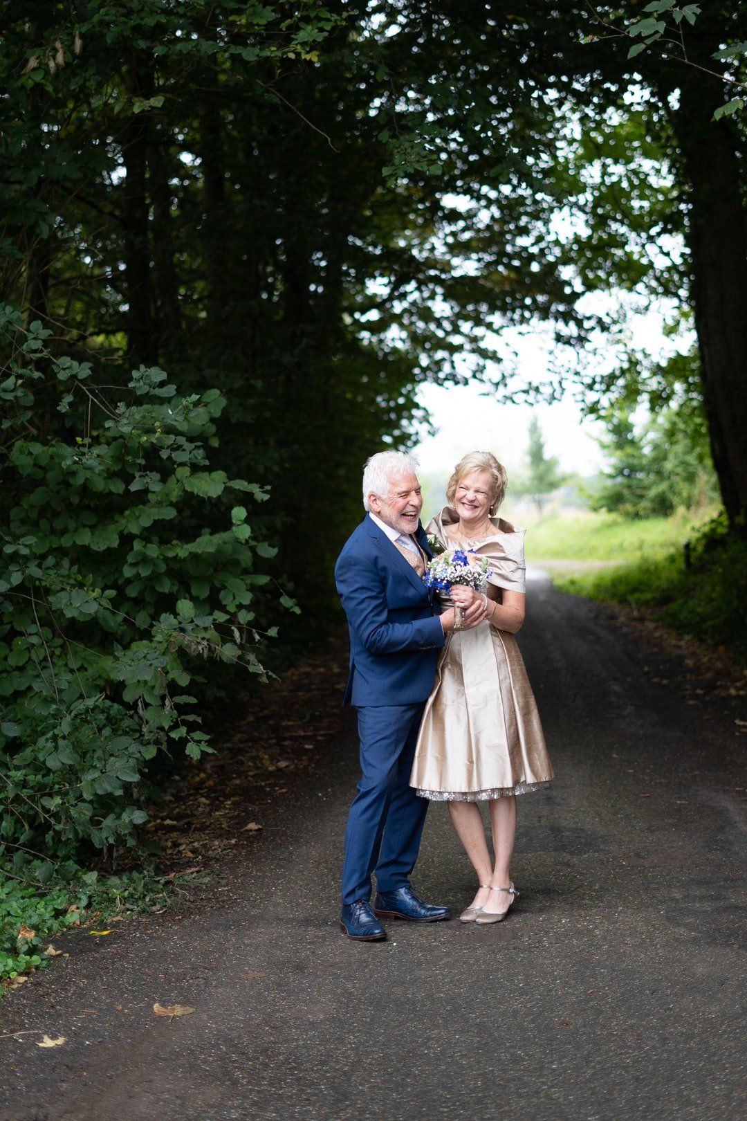 happy couple after vow renewal