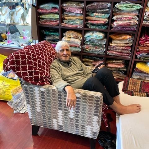 Sharma, the owner of Sai Bridal located in New York