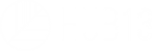 Hub13 Logo - Footer - Click to go home