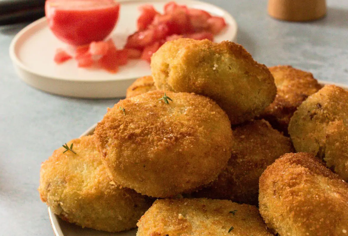 Duck confit and spaghetti squash fritters