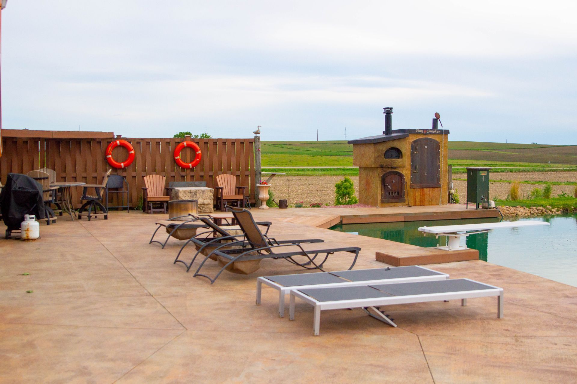 airbnb lounging area