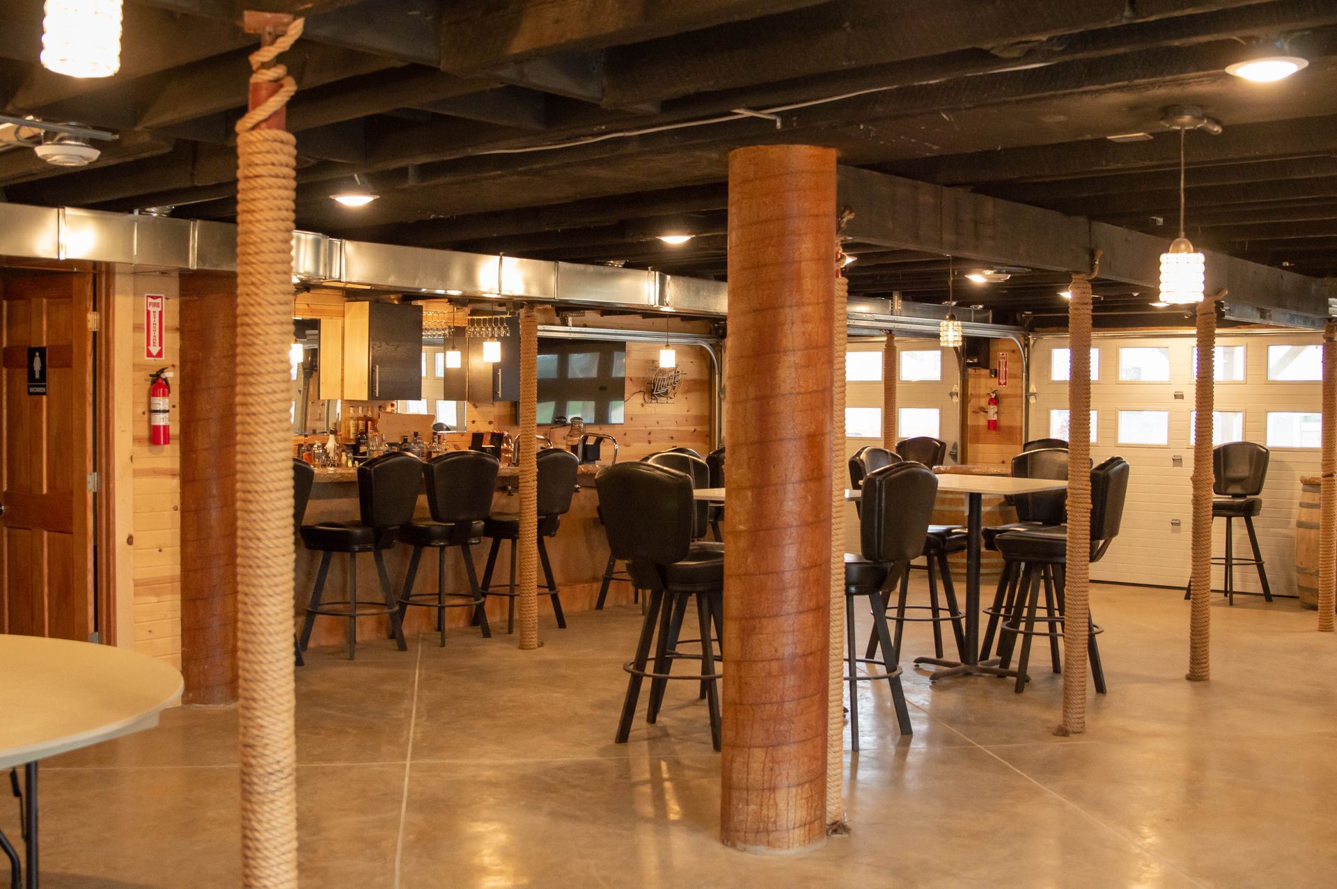 downstairs bar area of venue