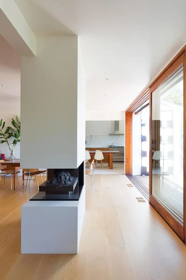 Modern Open Plan Living Room with Wood Floors — Fineworx Joinery in Sydney, NSW