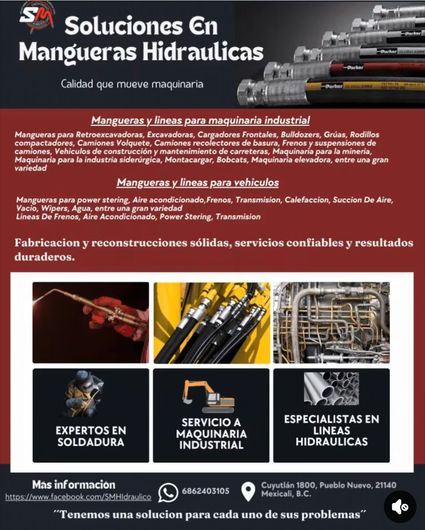 SOLUCIONES EN MANGUERAS HIDRÁULICAS