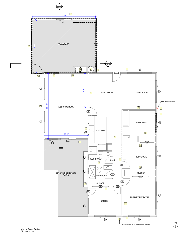 a map of LA county with cities