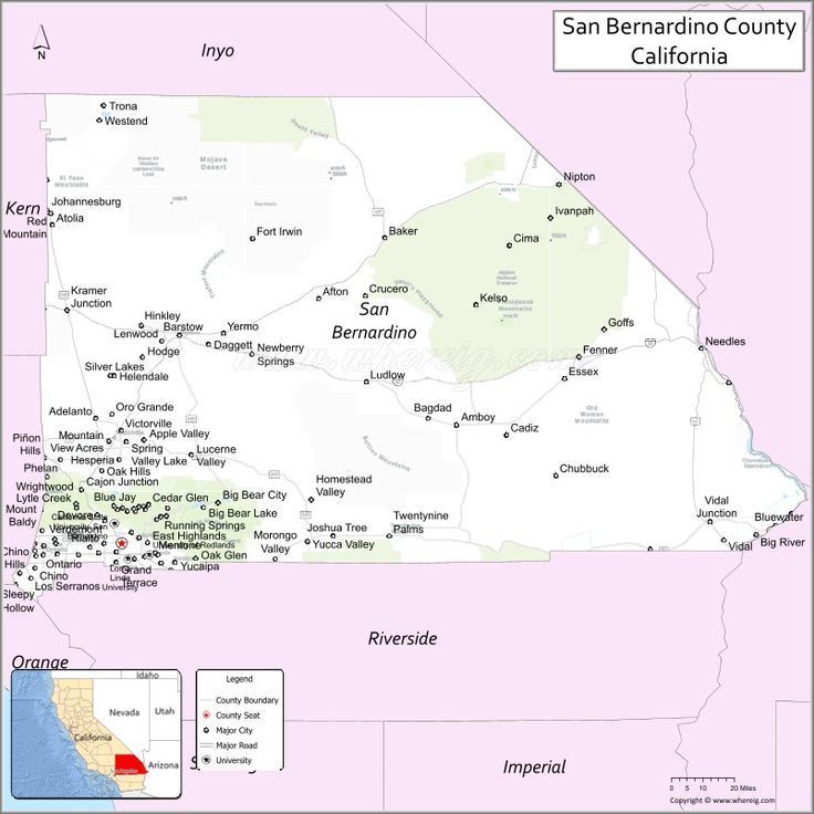 a map of LA county with cities