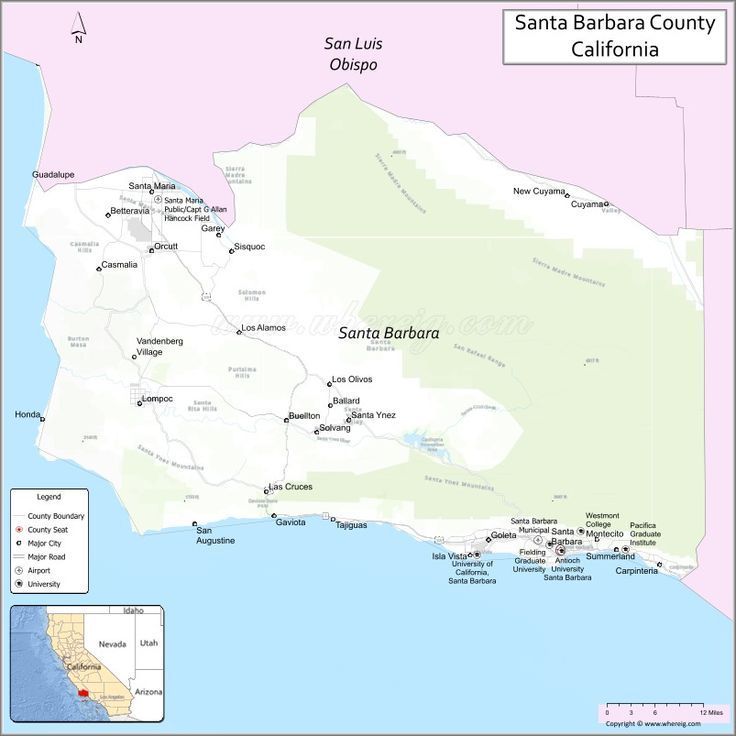 a map of LA county with cities