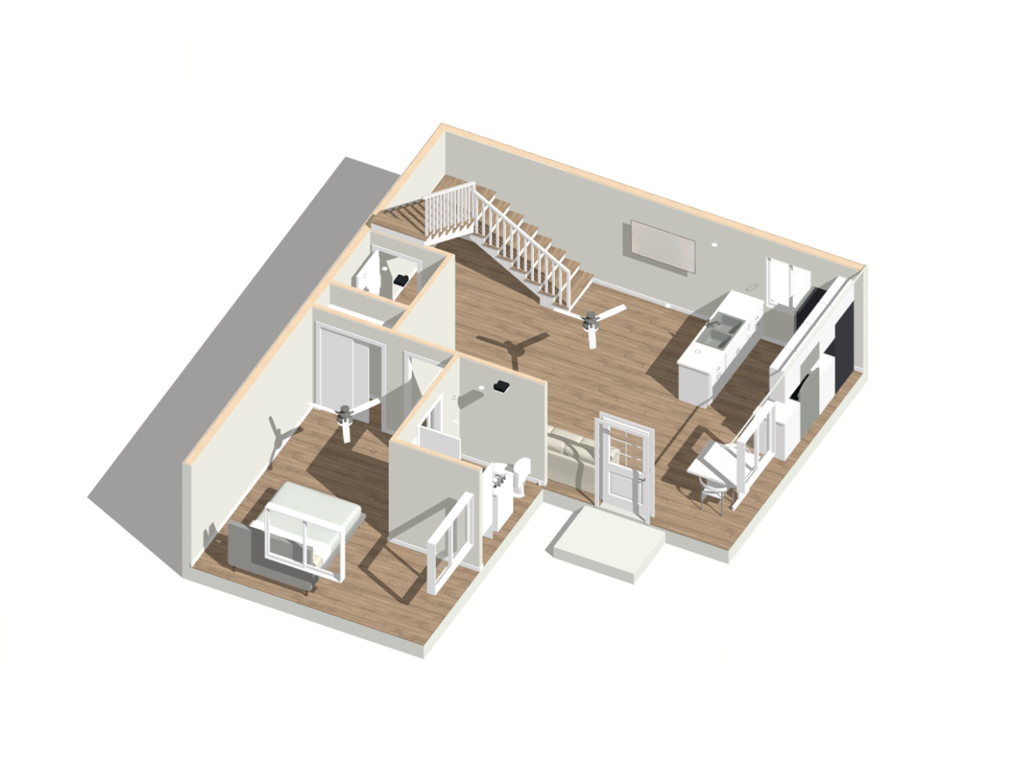 3 bedroom detached adu floor plan