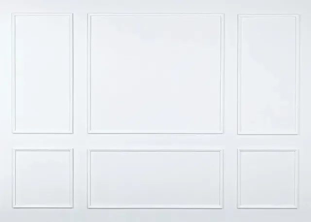 Picture moulding on a wall