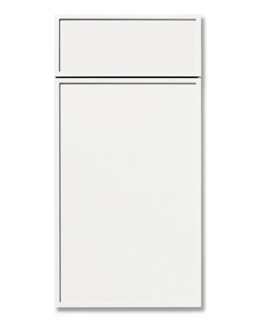 A white cabinet door.